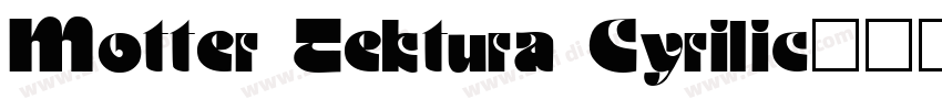 Motter Tektura Cyrilic字体转换